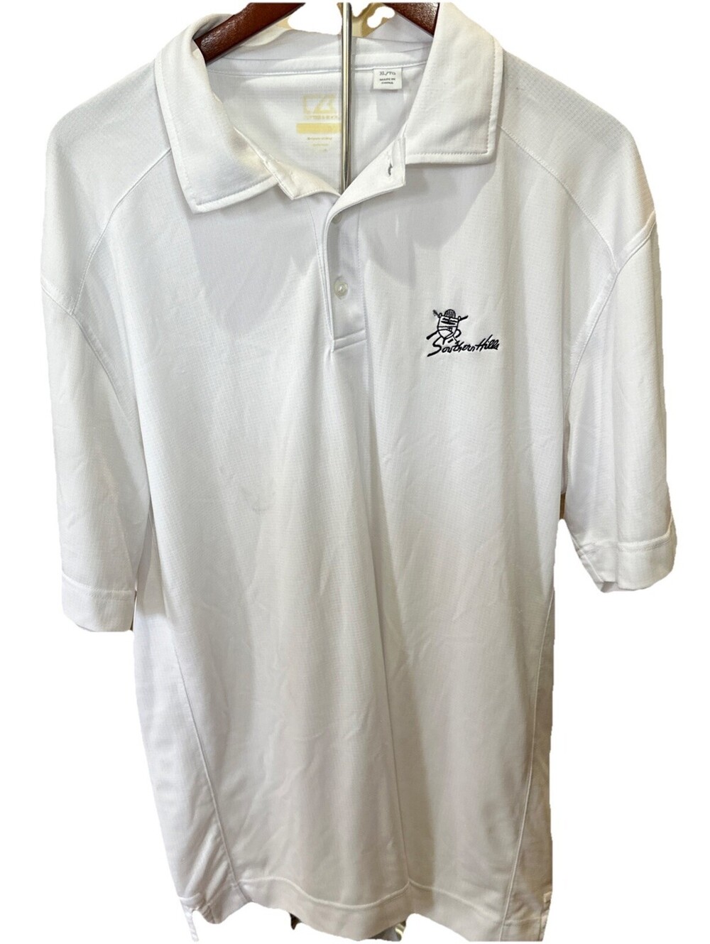 Southern Hills Golf Polo Size XL White Relaxed Fit